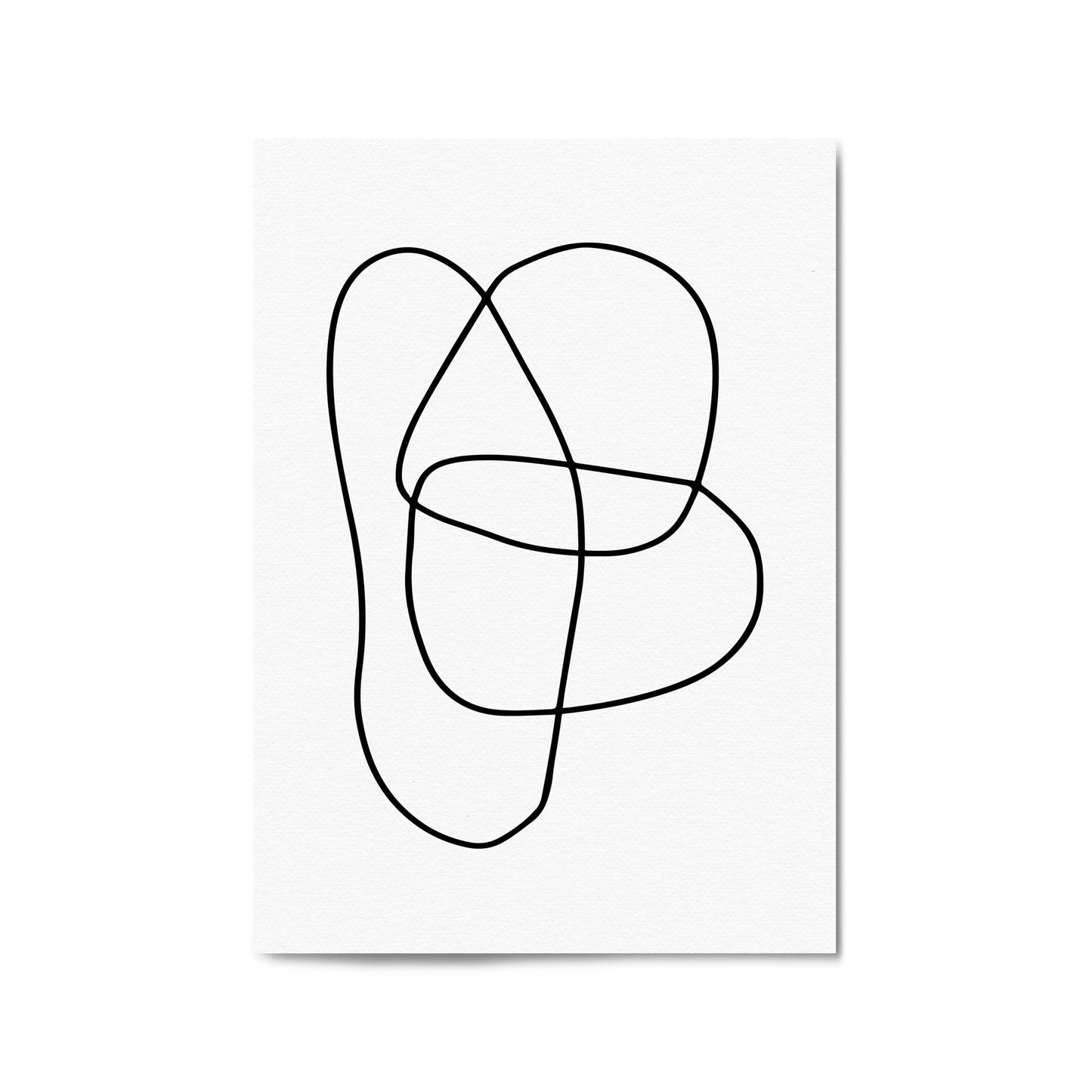 Minimal Abstract Modern Line Artwork Wall Art #9 - The Affordable Art Company