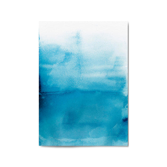 Minimal Blue Painting Abstract Modern Wall Art #16 - The Affordable Art Company