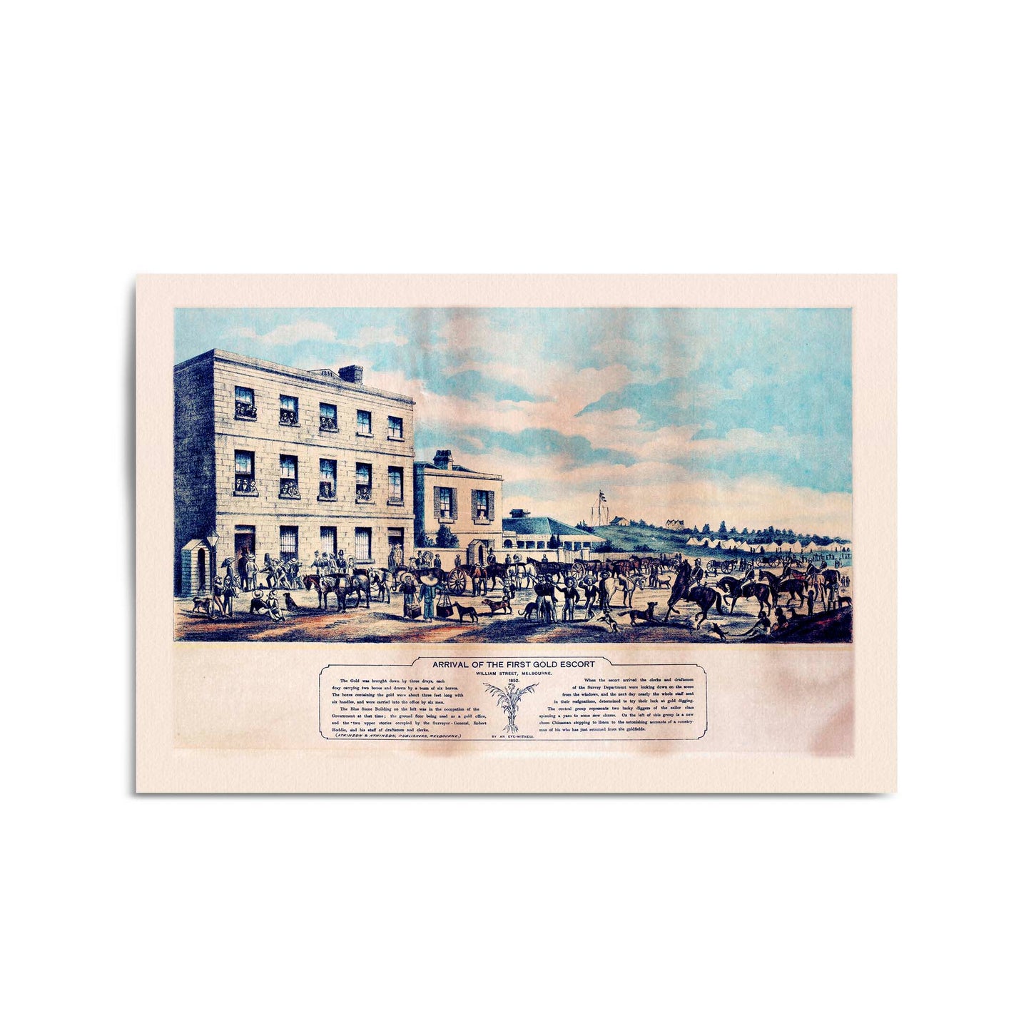 Melbourne Gold Rush Vintage Victoria Wall Art - The Affordable Art Company