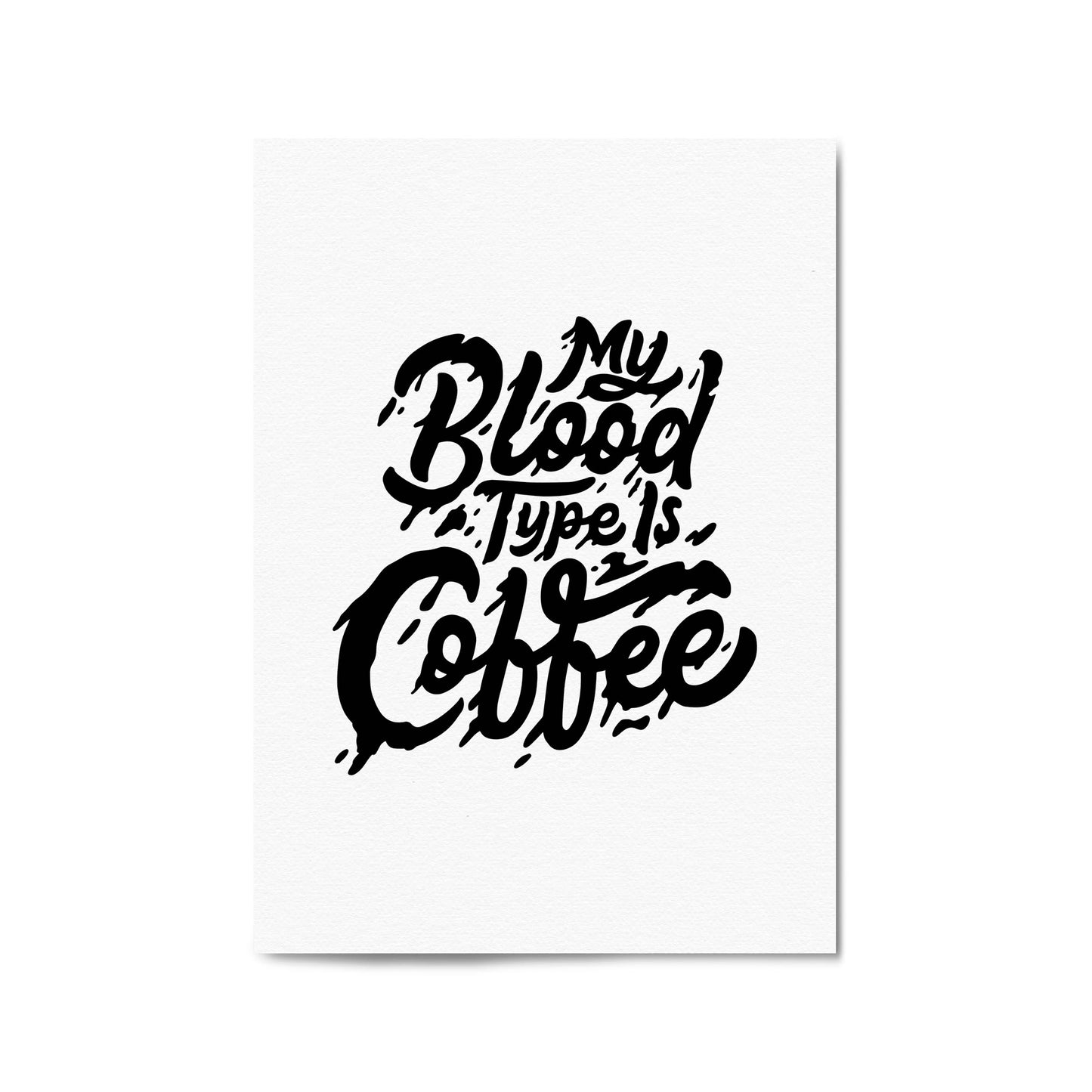 Coffee Quote Minimal Kitchen Cafe Style Wall Art #6 - The Affordable Art Company