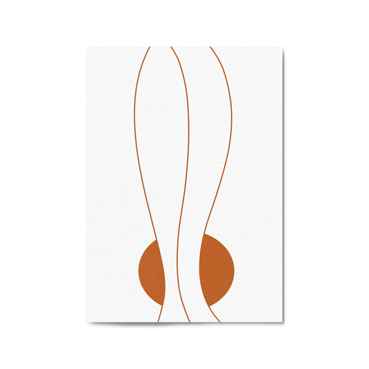 Minimal Waves Line Abstract Wall Art #7 - The Affordable Art Company