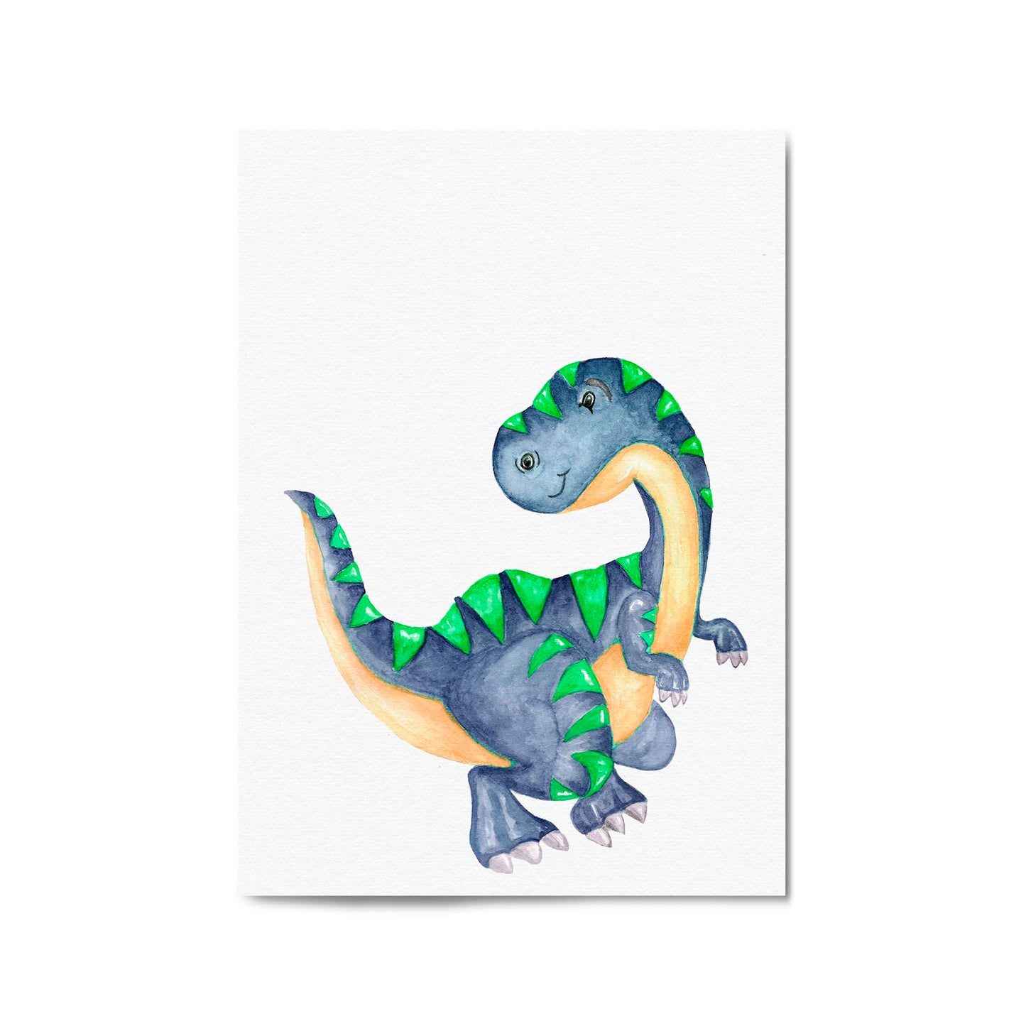 Cute Cartoon Dinosaur Boys Bedroom Wall Art #4 - The Affordable Art Company