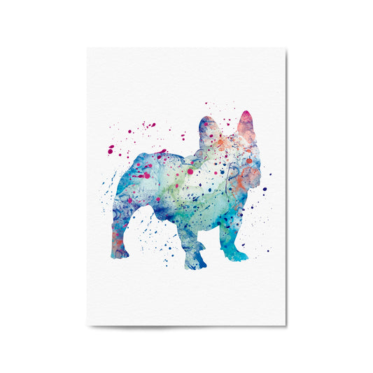 French Bulldog Painting Wall Art Print - The Affordable Art Company