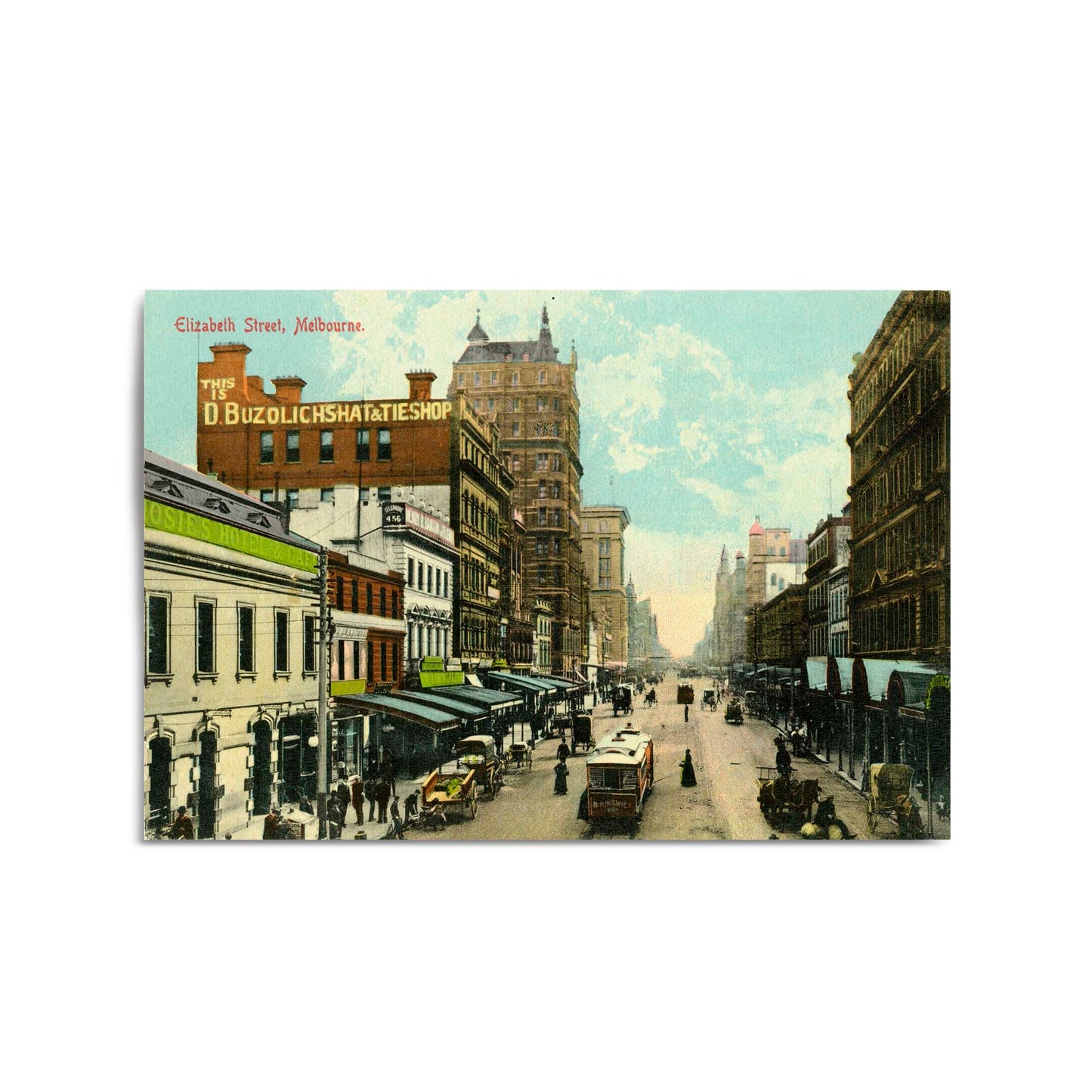 Elizabeth St, Melbourne Vintage Photograph Wall Art #2 - The Affordable Art Company