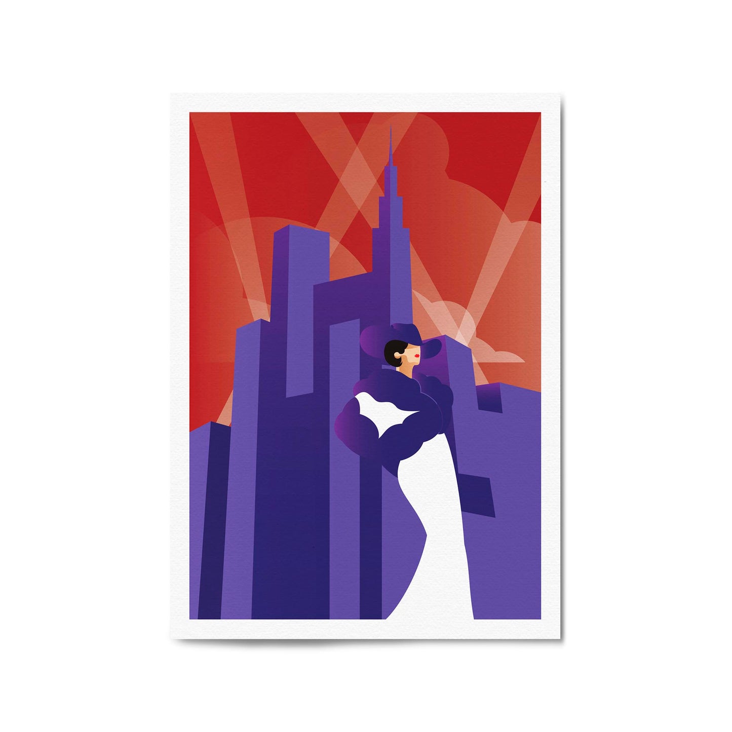 Art Deco New York Fashion Retro Vintage Wall Art #2 - The Affordable Art Company
