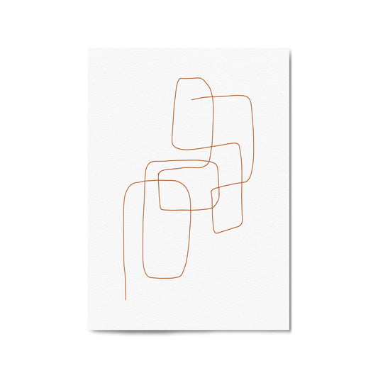 Minimal Lines Abstract Wall Art #1 - The Affordable Art Company