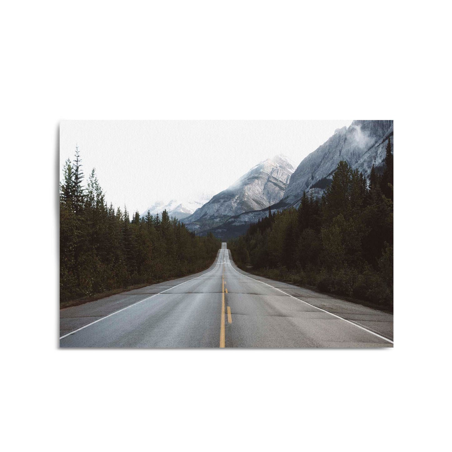 Mountainous Road Landscape Photograph Wall Art - The Affordable Art Company