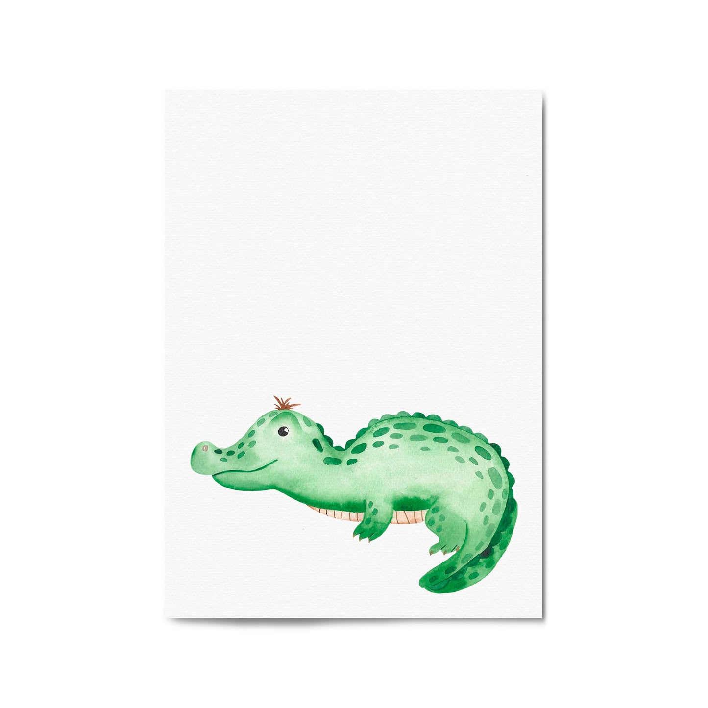 Cute Cartoon Crocodile Boys Bedroom Wall Art - The Affordable Art Company