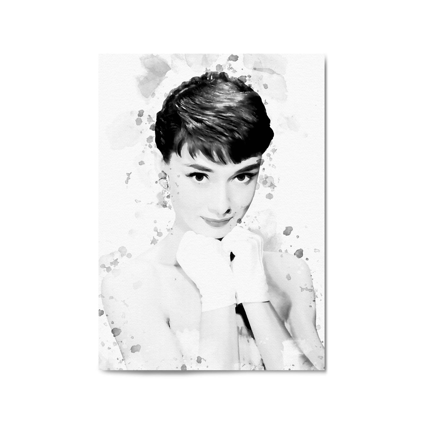 Audrey Hepburn Fashion Minimal Bedroom Wall Art #6 - The Affordable Art Company