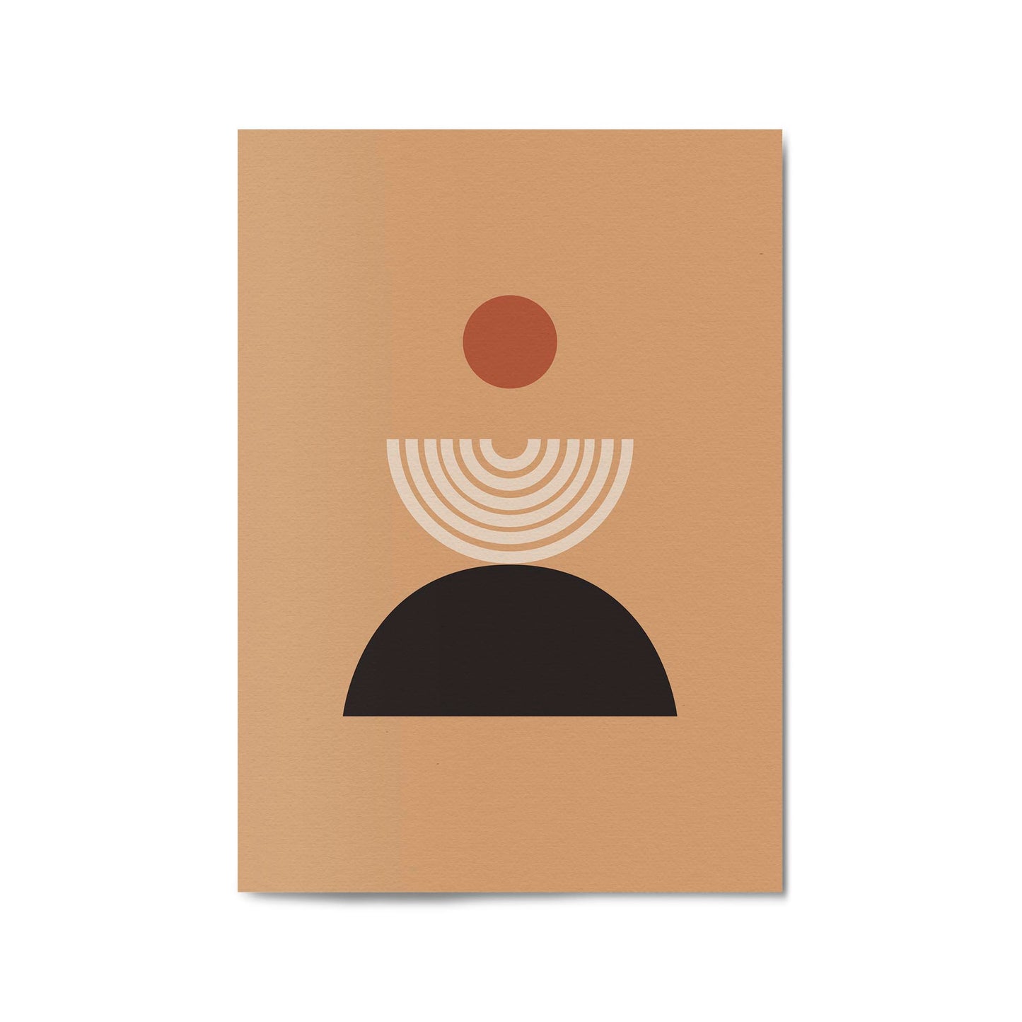 Minimal Pastel Abstract Retro Shapes Wall Art #2 - The Affordable Art Company