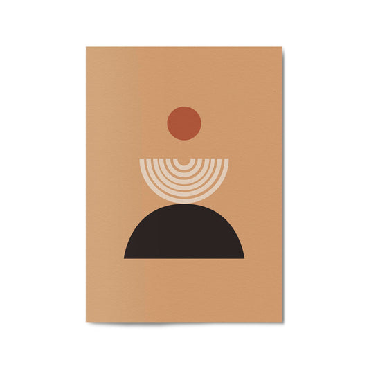 Minimal Pastel Abstract Retro Shapes Wall Art #2 - The Affordable Art Company