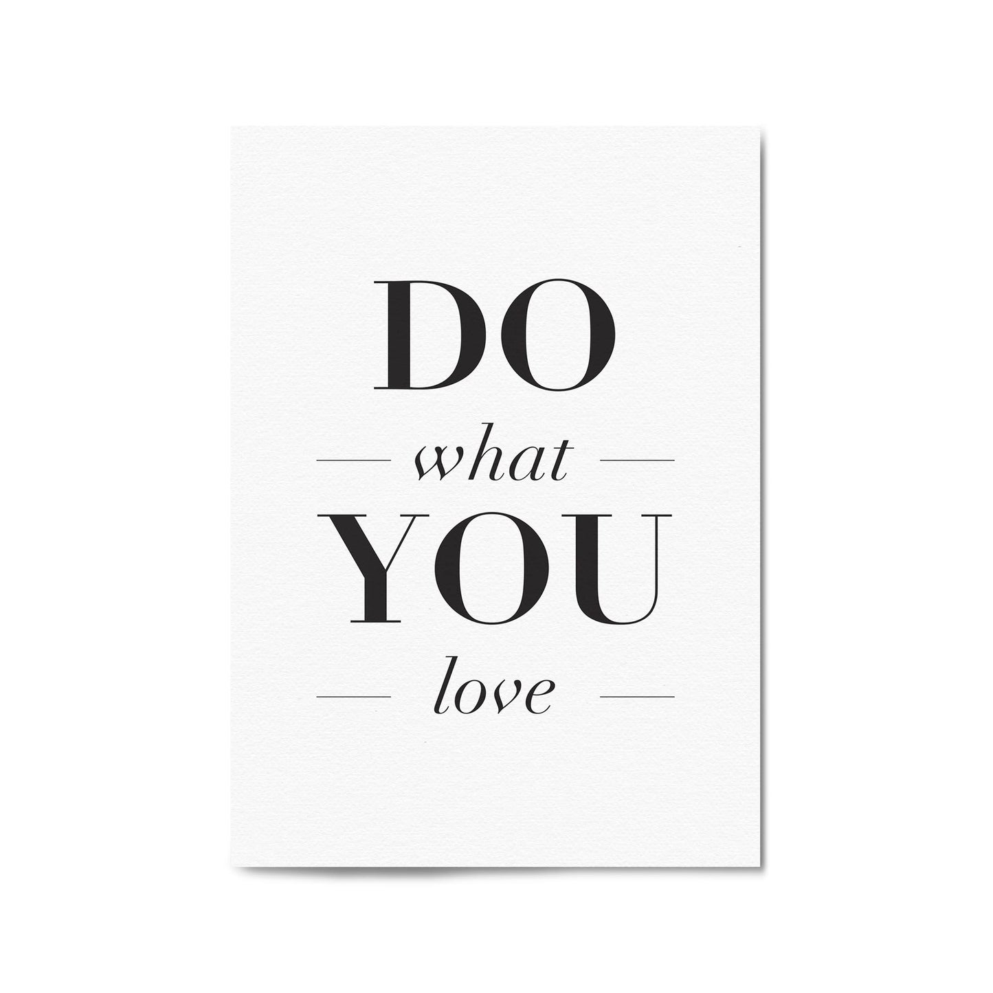 "Do What You Love" Motivational Quote Wall Art #2 - The Affordable Art Company