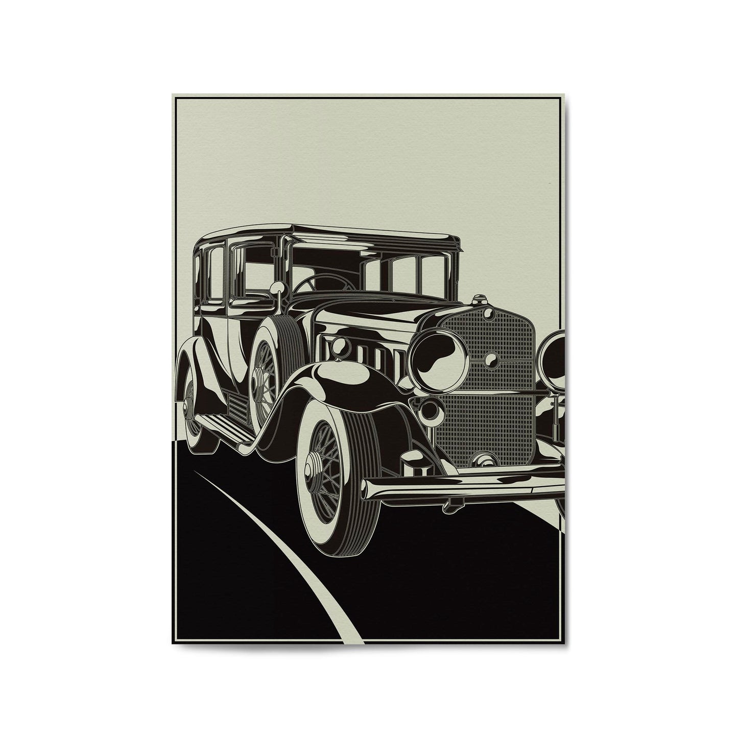 Art Deco Car Vintage Retro New York Wall Art #2 - The Affordable Art Company