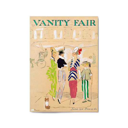 Vintage Vanity Fair Fashion Wall Art - The Affordable Art Company