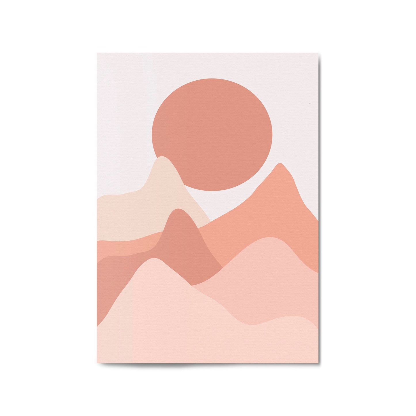 Minimal Mountain Wall Art - The Affordable Art Company