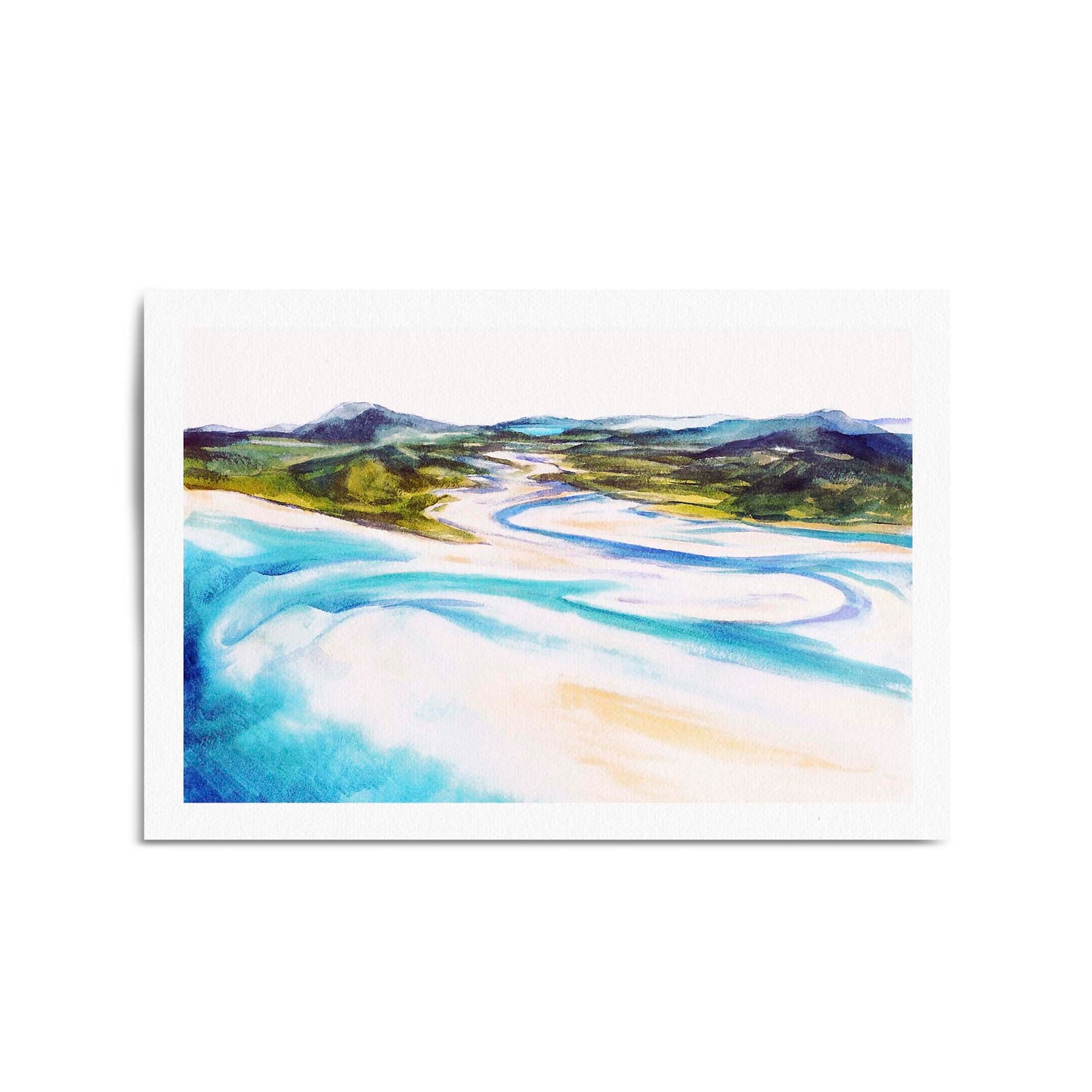 Whitsunday Island Australia Painting Wall Art - The Affordable Art Company