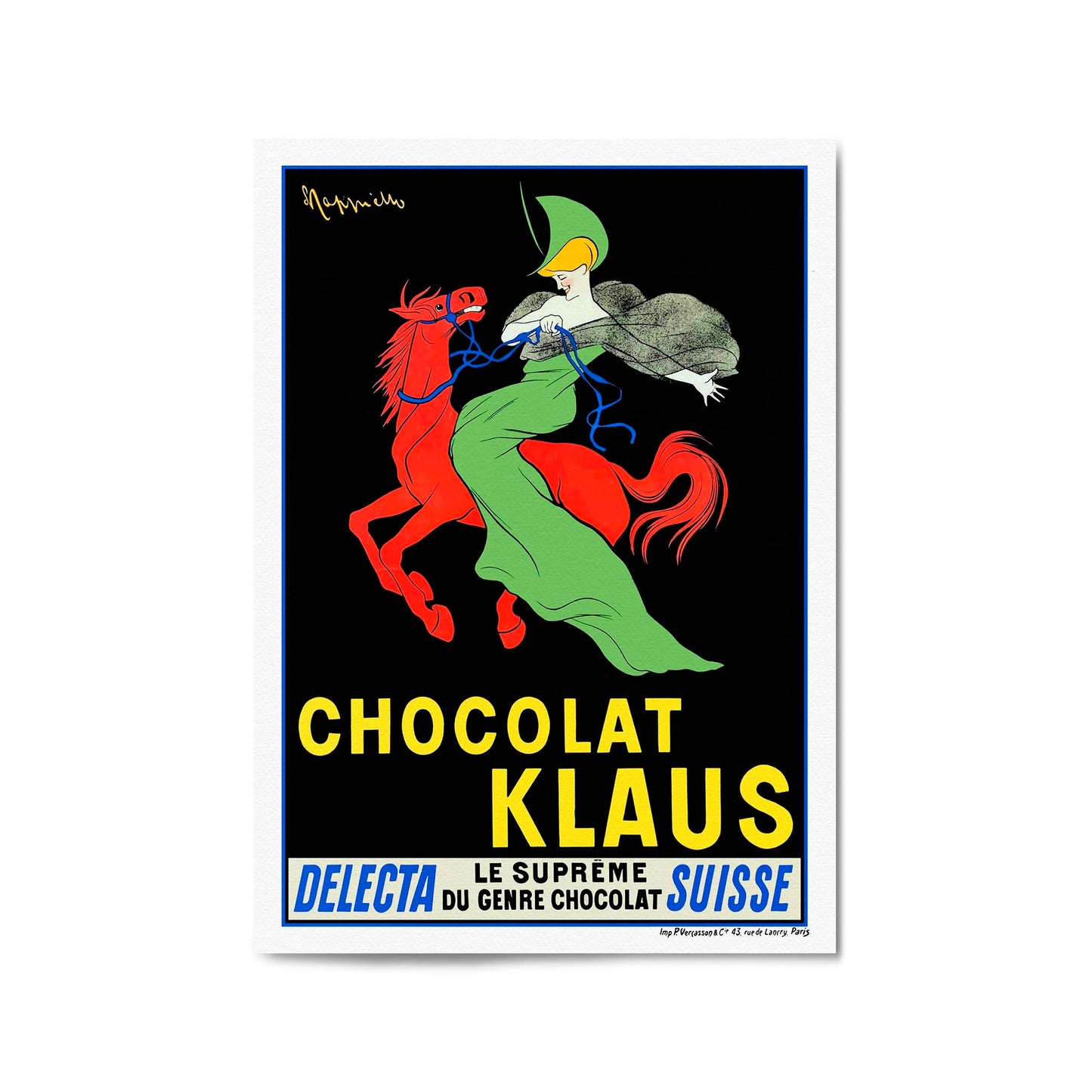 Chocolate Klaus Vintage Food Advert Wall Art - The Affordable Art Company