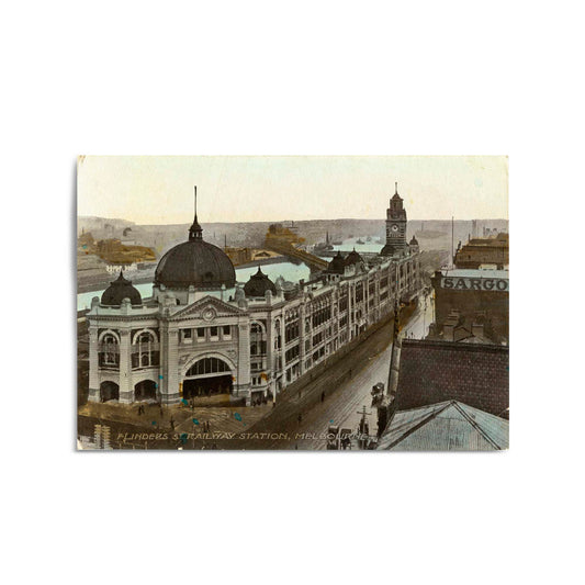 Flinders St Station Melbourne Vintage Photograph Art #3 - The Affordable Art Company