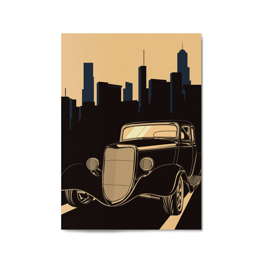 Art Deco Car Vintage Retro New York Wall Art #4 - The Affordable Art Company