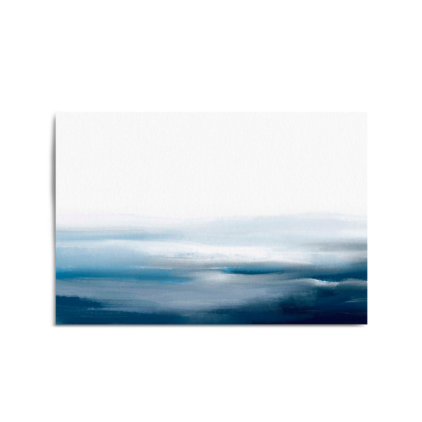 Minimal Blue Painting Abstract Modern Wall Art #18 - The Affordable Art Company