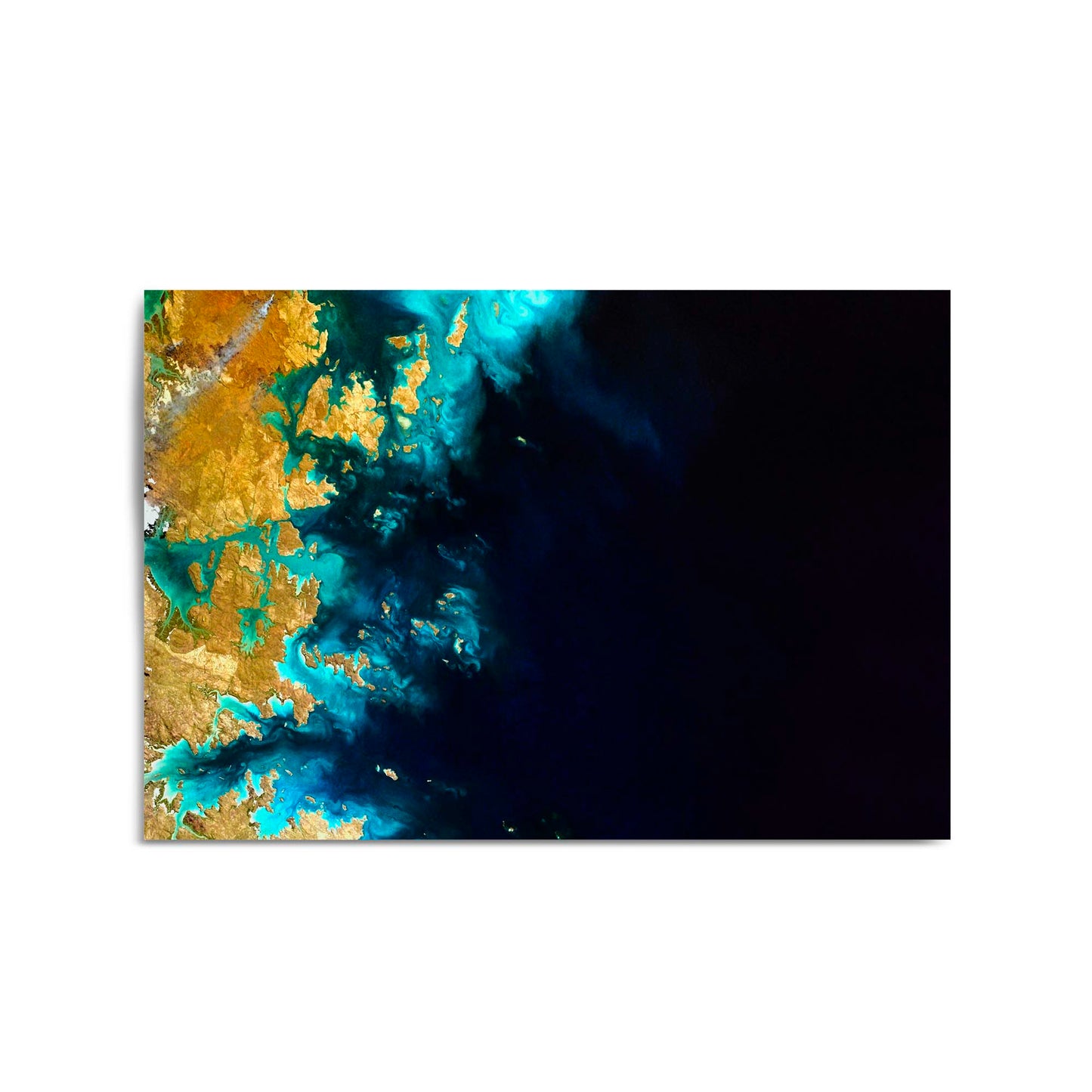 Northwesten Australia Aerial Photograph Wall Art - The Affordable Art Company