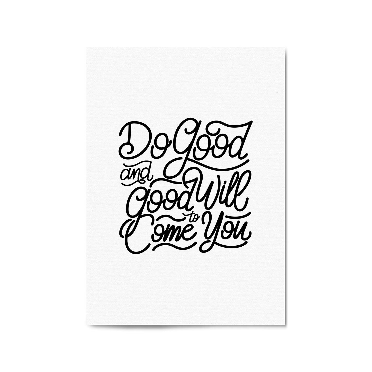 "Do Good" Inspirational Quote Artwork Wall Art - The Affordable Art Company