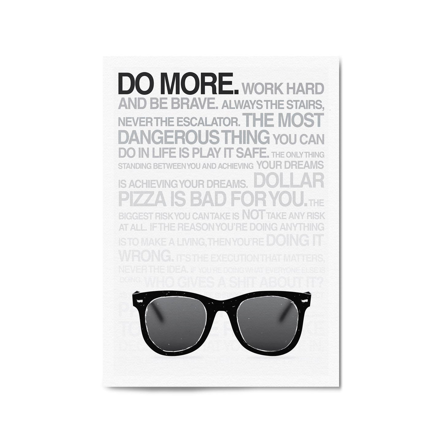 "Do More" Work Office Motivational Quote Wall Art - The Affordable Art Company