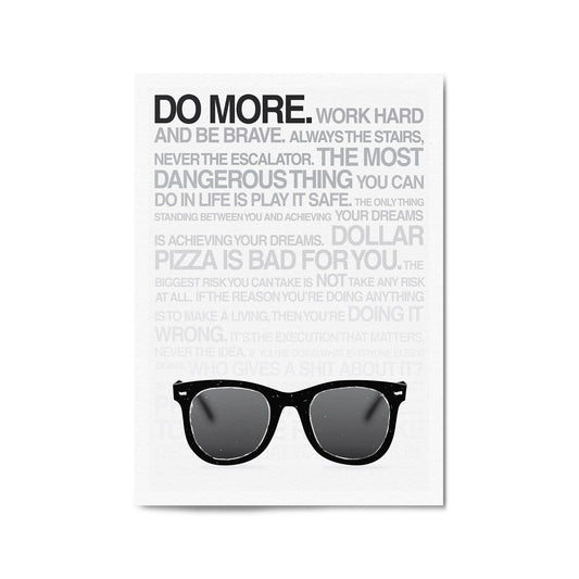 "Do More" Work Office Motivational Quote Wall Art - The Affordable Art Company