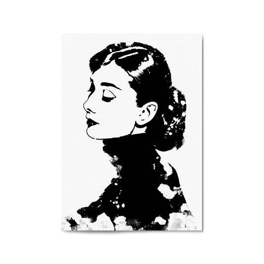 Audrey Hepburn Fashion Minimal Bedroom Wall Art #5 - The Affordable Art Company