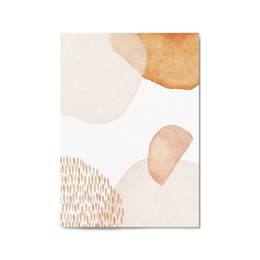 Abstract Modern Watercolour Shapes Painting Wall Art #14 - The Affordable Art Company