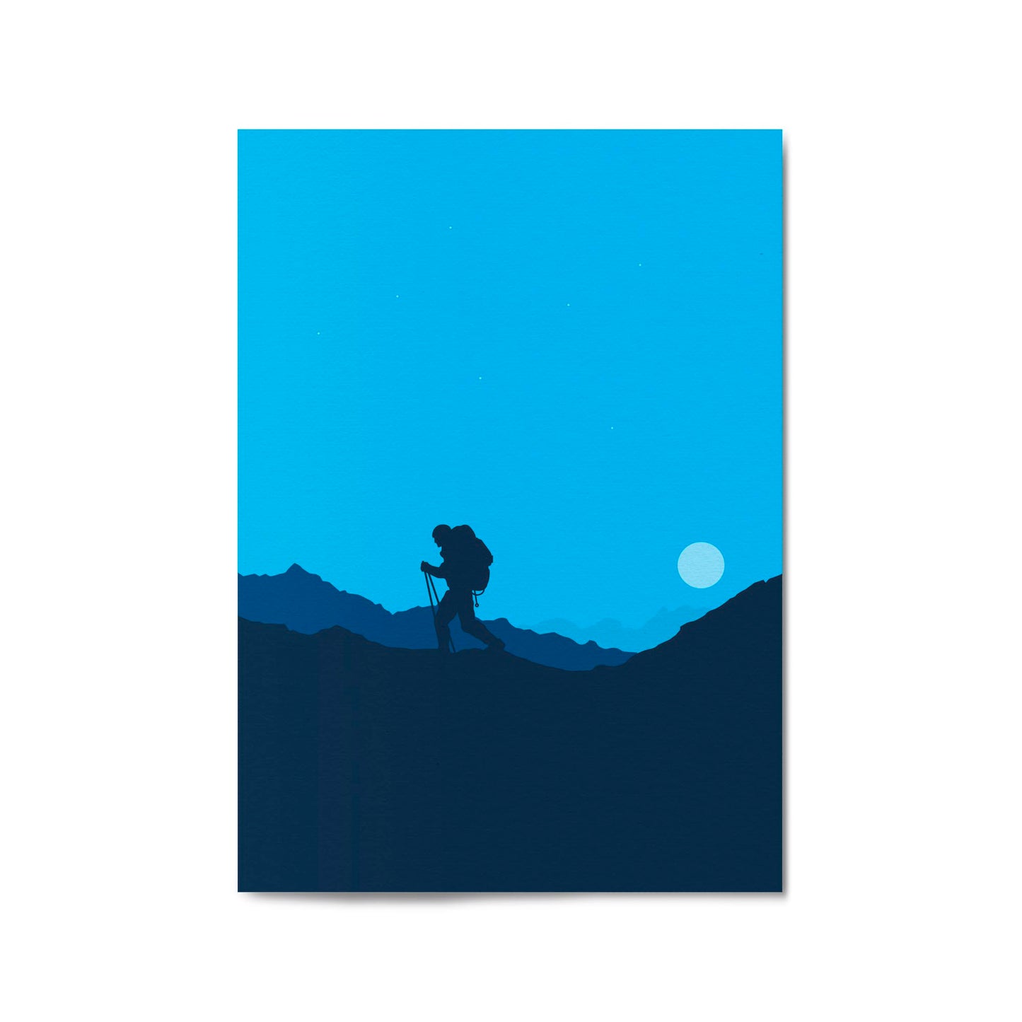 Retro Mountain Climbing Winter Sports Wall Art #2 - The Affordable Art Company