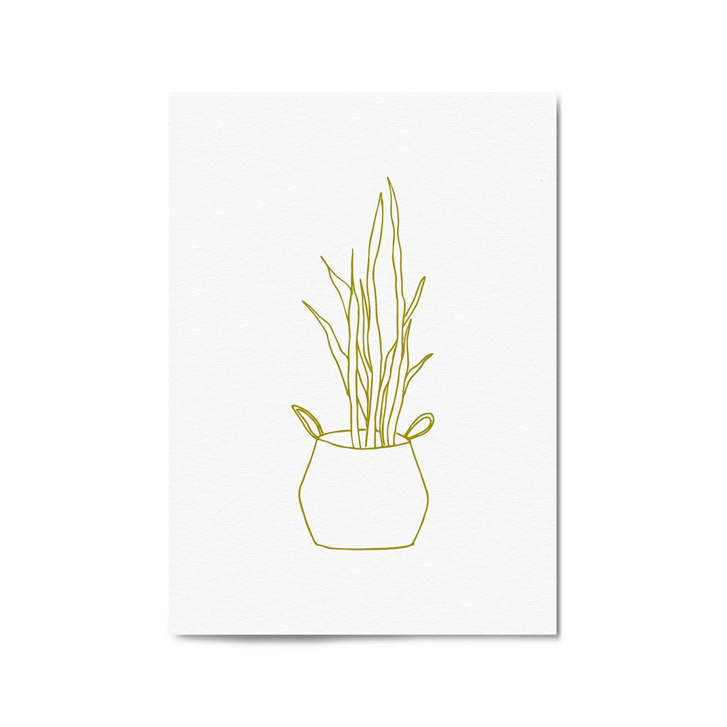 Abstract House Plant Minimal Living Room Wall Art #30 - The Affordable Art Company