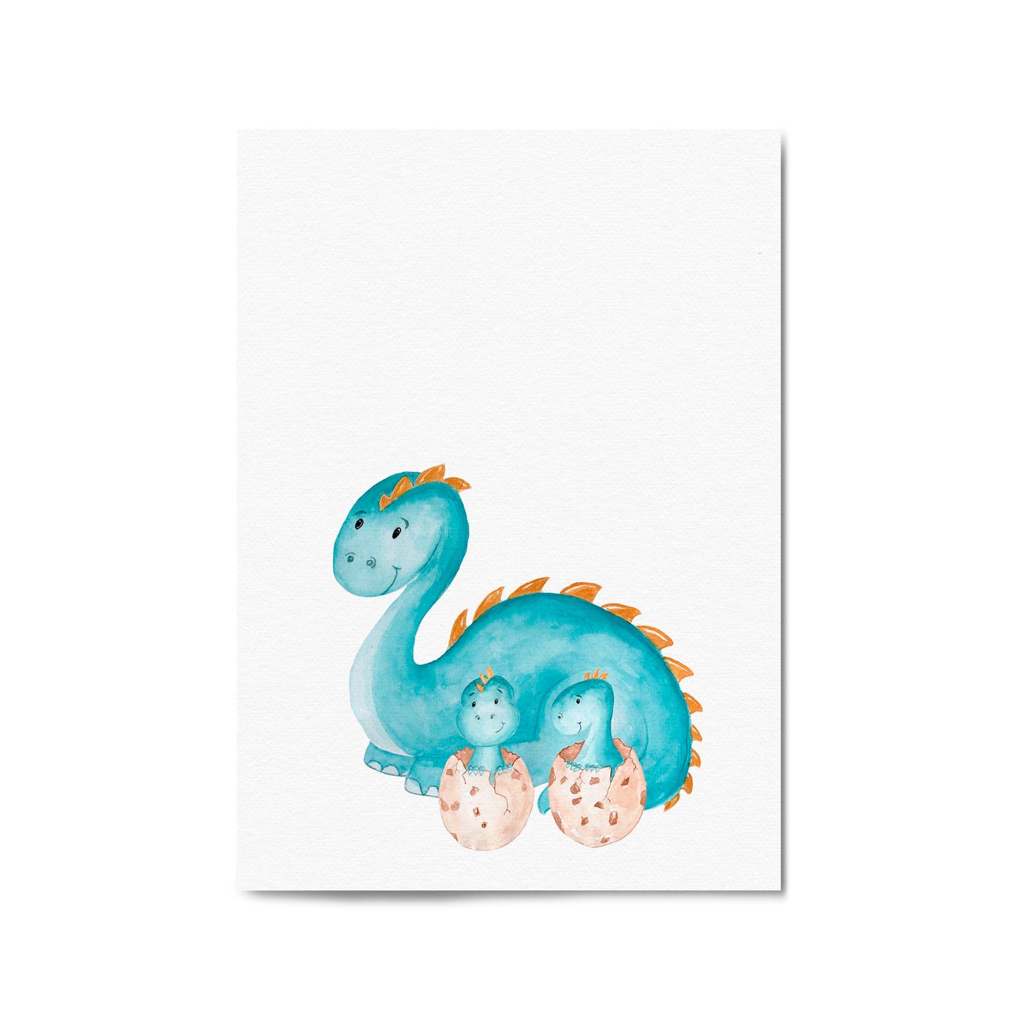 Cute Cartoon Dinosaur Boys Bedroom Wall Art #1 - The Affordable Art Company