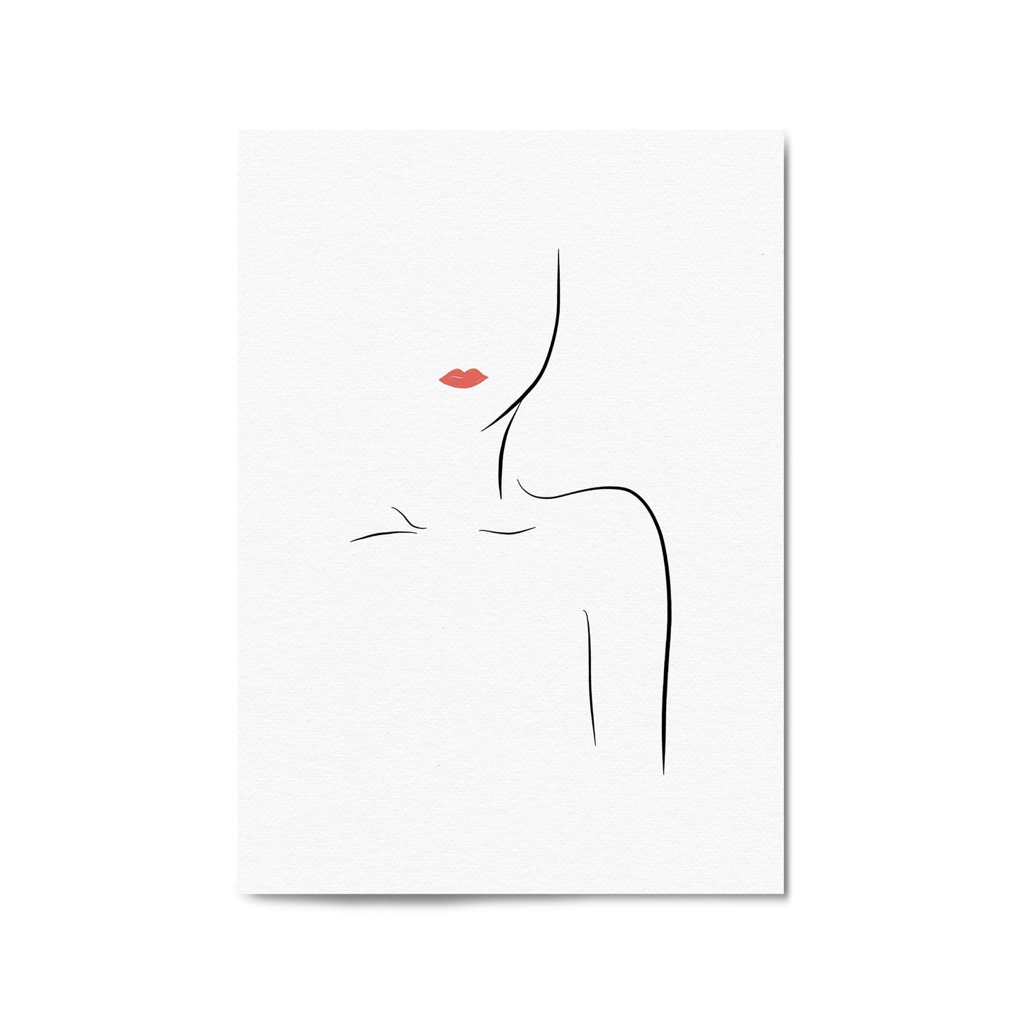 Fashion Minimal Line Drawing Bedroom Wall Art - The Affordable Art Company