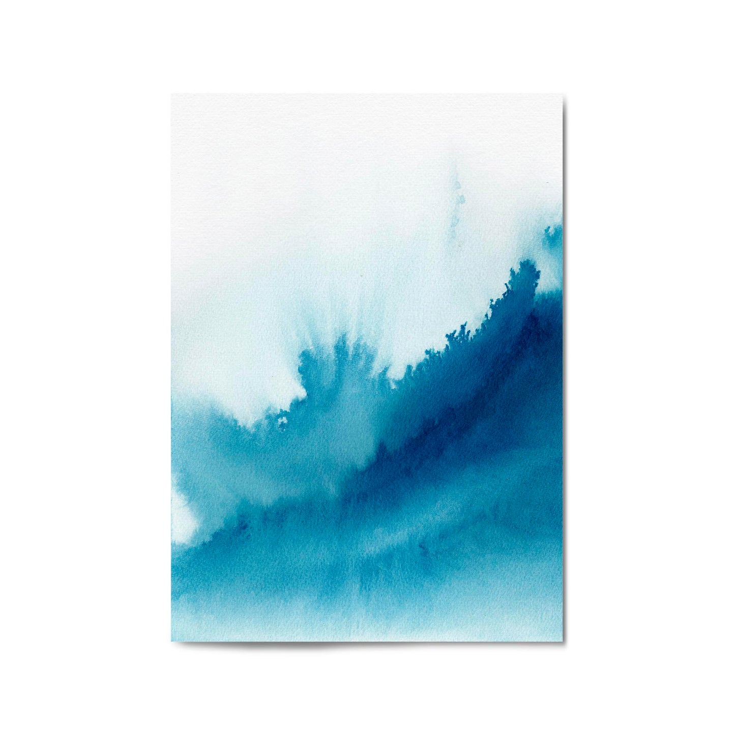 Minimal Blue Painting Abstract Modern Wall Art #15 - The Affordable Art Company