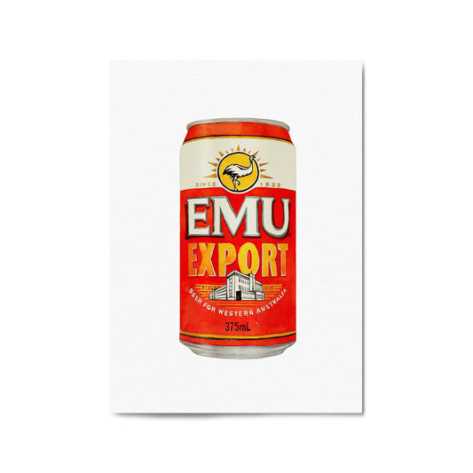 Emu Export Beer Painting Gift Man Cave Wall Art - The Affordable Art Company