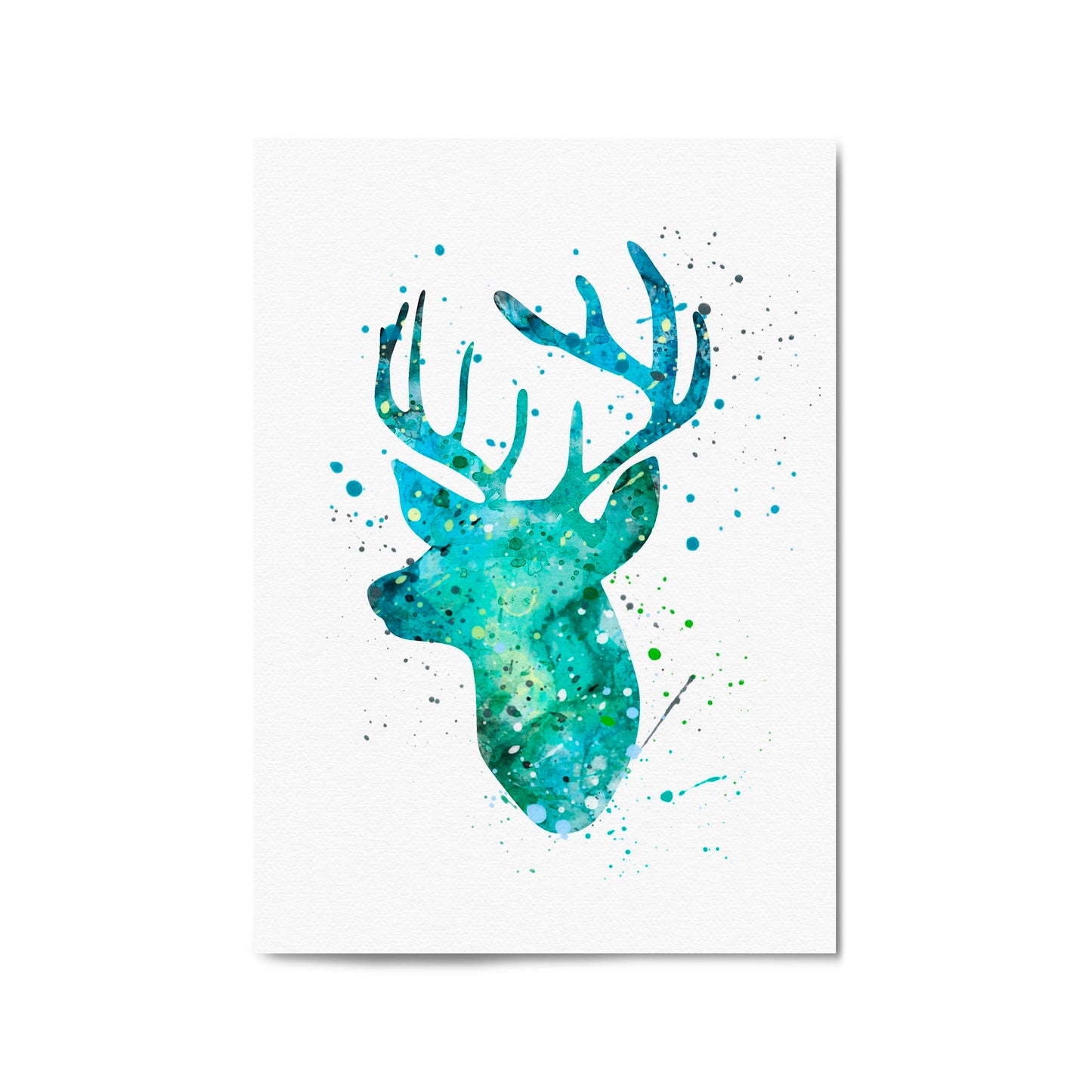 Cute Deer Woodland Animal Nursery Wall Art #1 - The Affordable Art Company