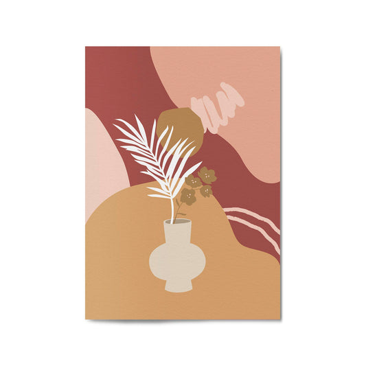 Abstract House Plant Minimal Living Room Wall Art #38 - The Affordable Art Company