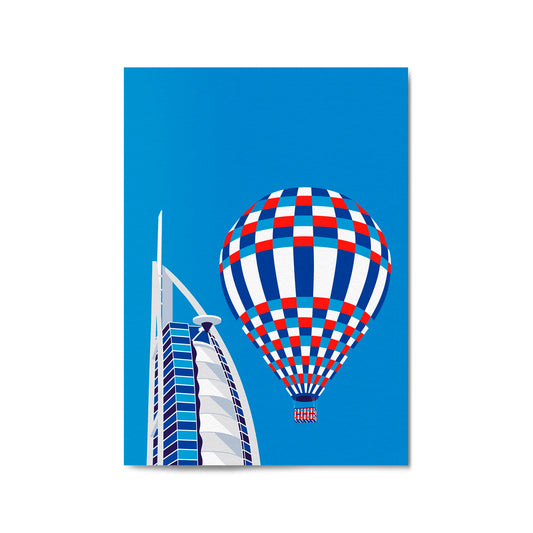 Retro Dubai UAE World Travel Vintage Wall Art #2 - The Affordable Art Company