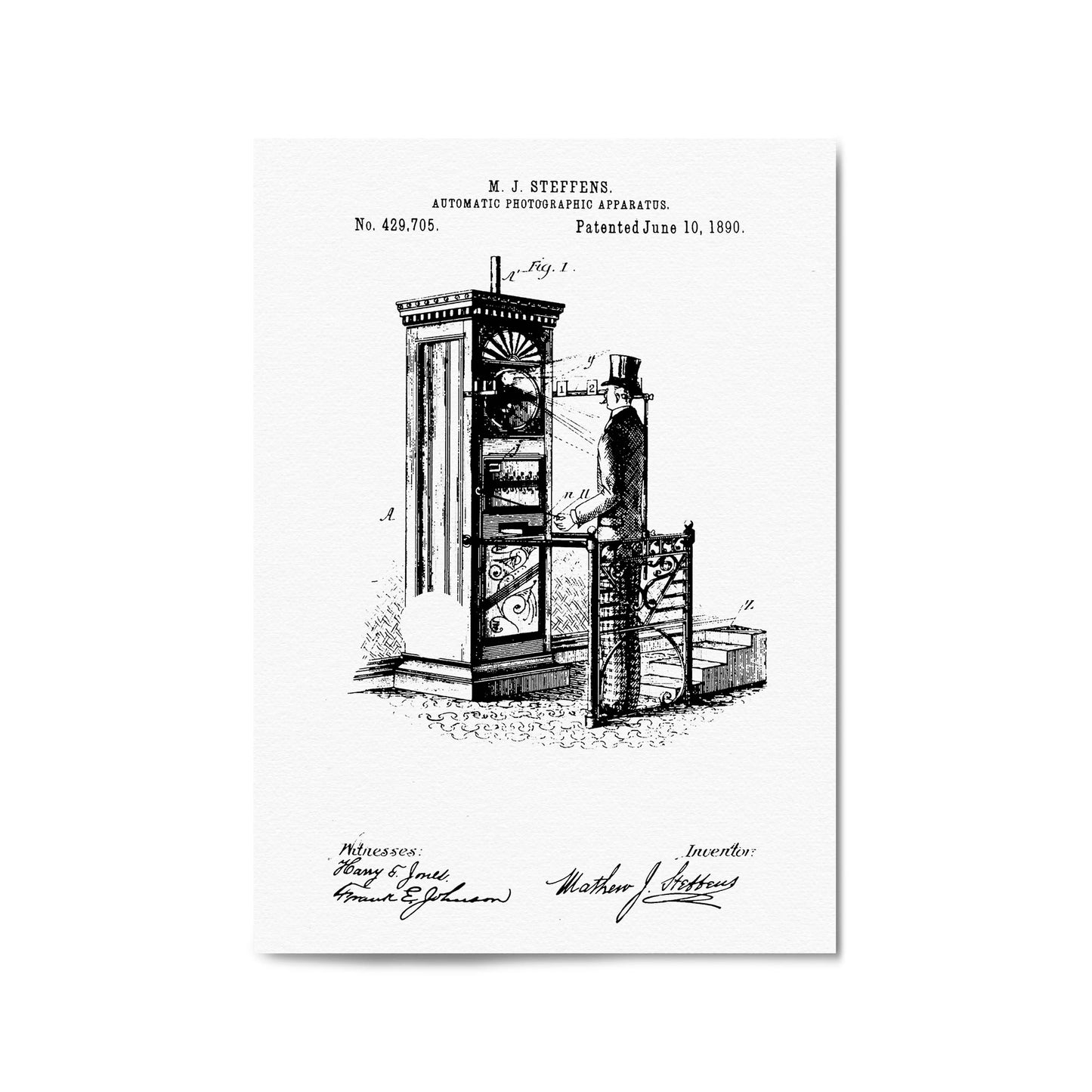 Selfie Camera Vintage Patent Fun Gift Wall Art #2 - The Affordable Art Company