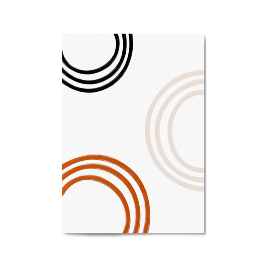 Modern Abstract Shape Minimal Retro Wall Art #12 - The Affordable Art Company