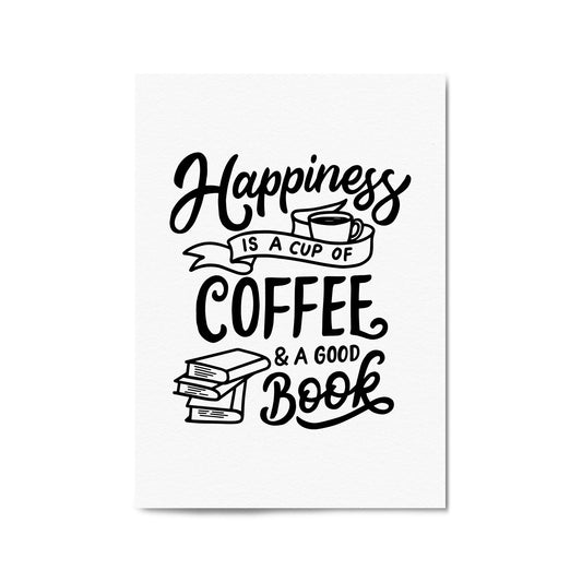 Coffee Quote Minimal Kitchen Cafe Style Wall Art #11 - The Affordable Art Company