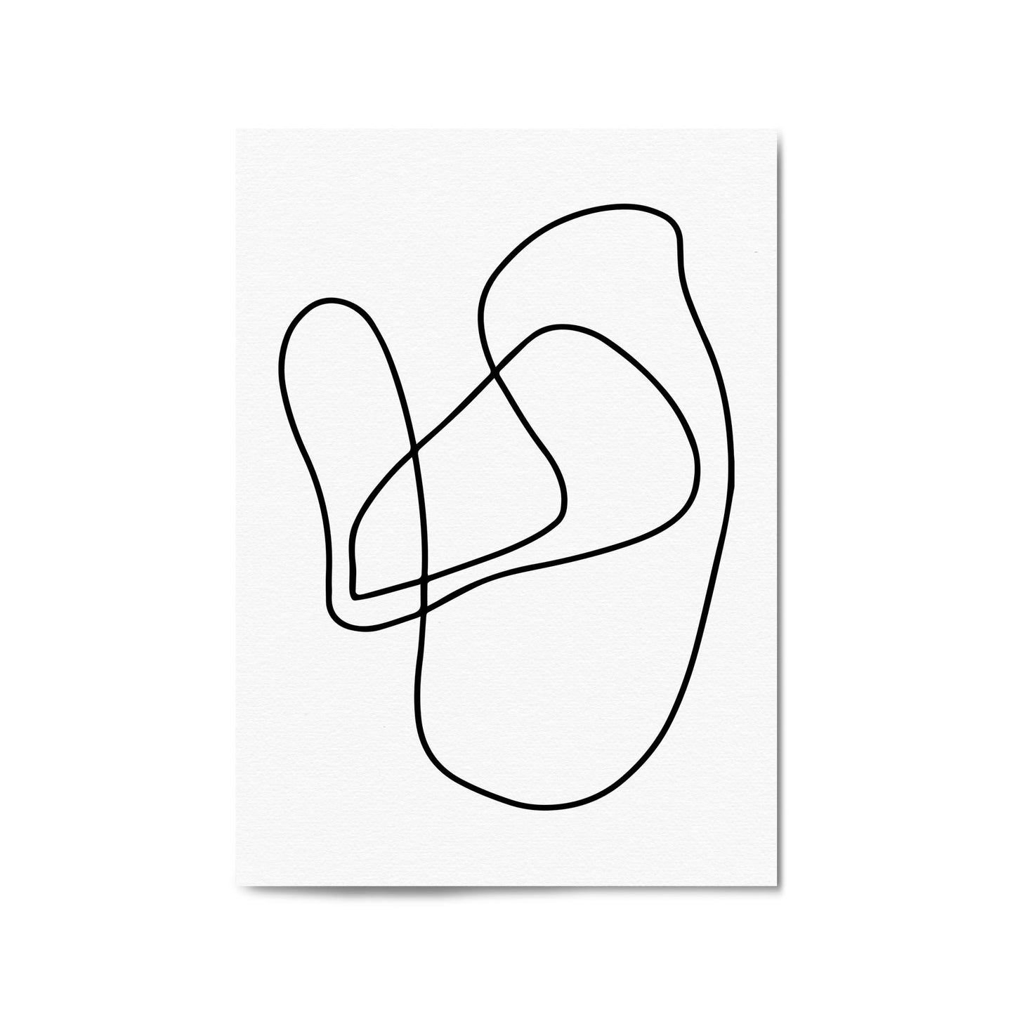 Minimal Abstract Modern Line Artwork Wall Art #7 - The Affordable Art Company