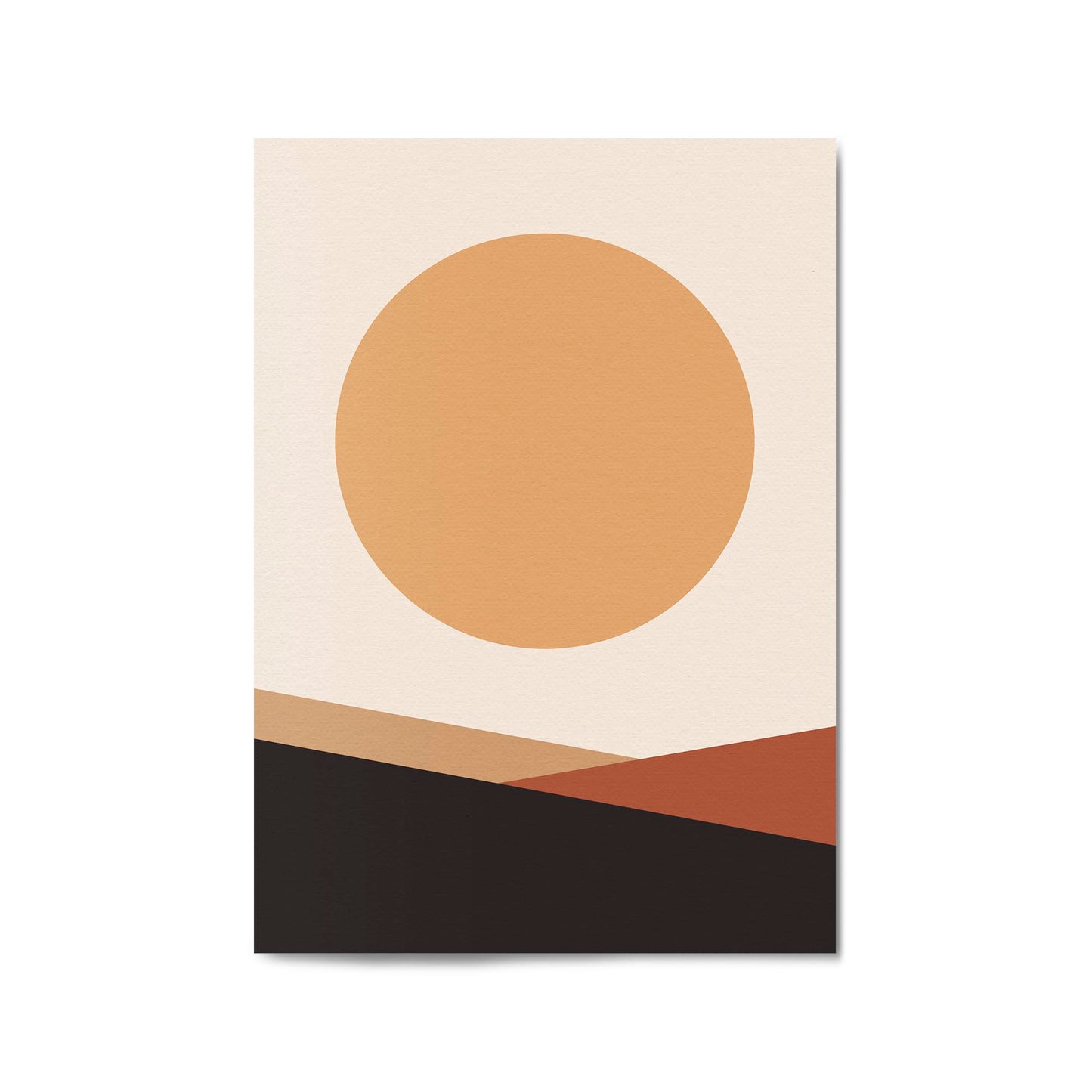 Minimal Pastel Abstract Lines and Shapes Wall Art #17 - The Affordable Art Company