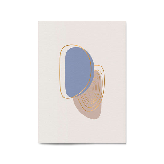 Pale Abstract Shapes Wall Art #6 - The Affordable Art Company