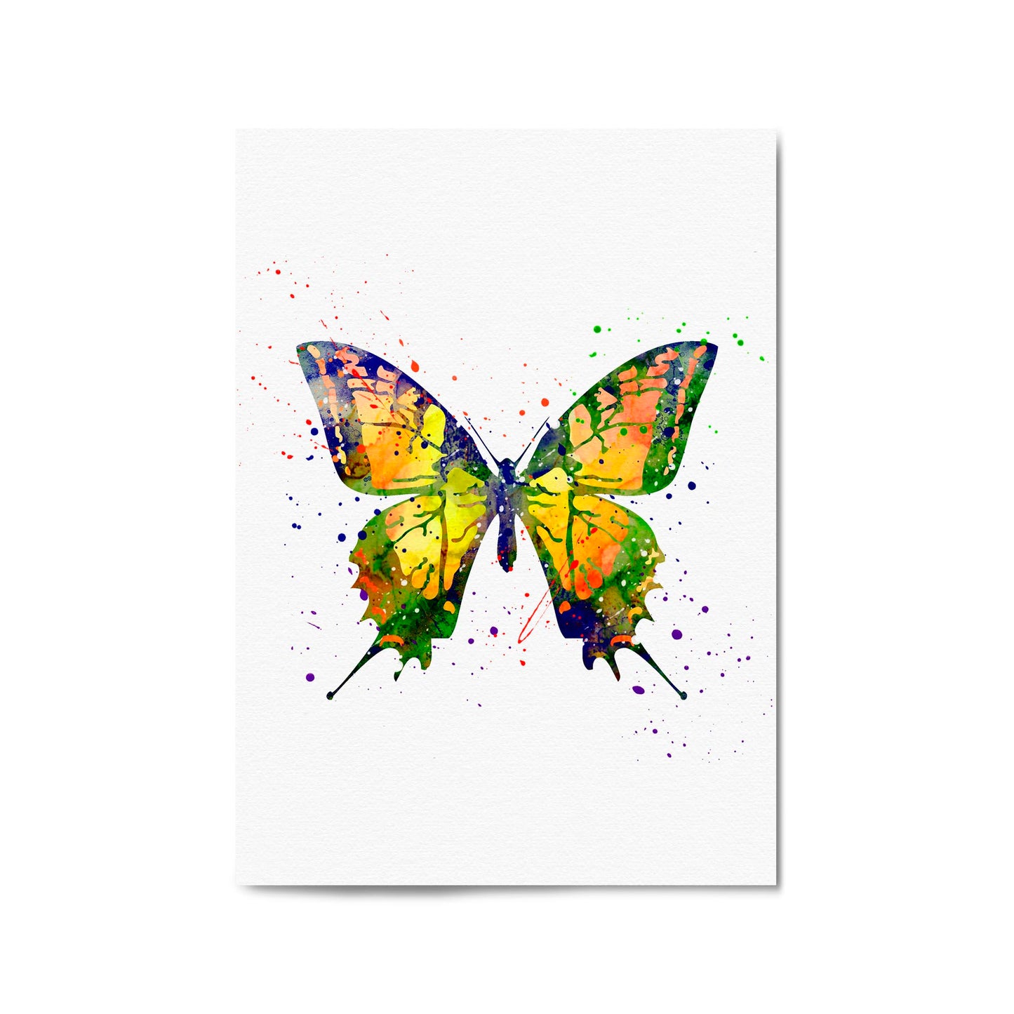 Butterfly Cute Nursery Baby Toddler Wall Art #3 - The Affordable Art Company