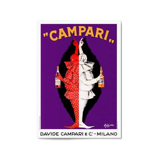 Vintage Campari Advert Italian Restaurant Wall Art #1 - The Affordable Art Company