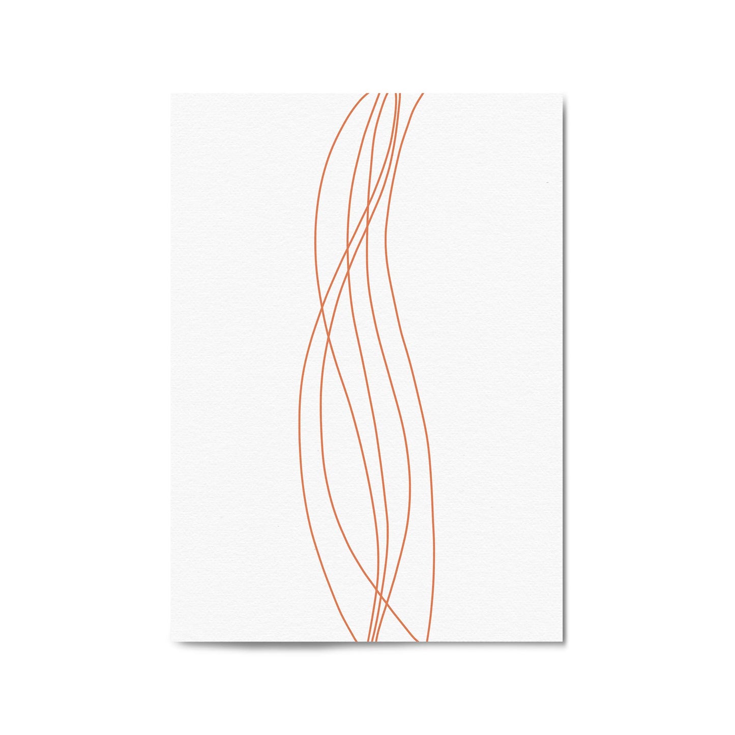 Minimal Waves Line Abstract Wall Art #4 - The Affordable Art Company