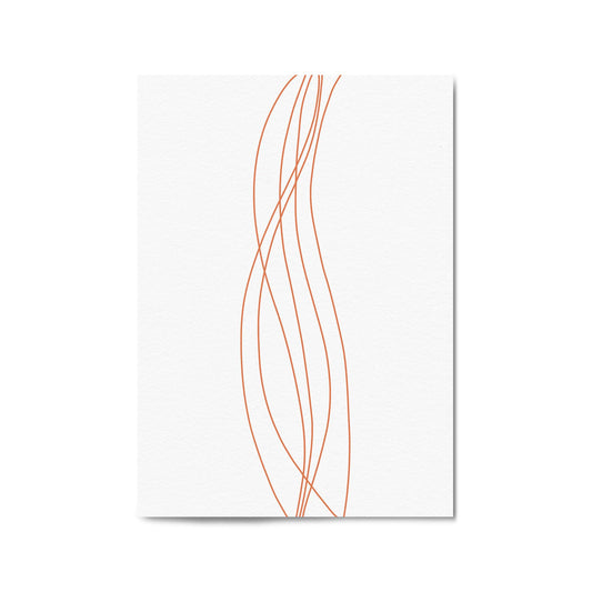 Minimal Waves Line Abstract Wall Art #4 - The Affordable Art Company