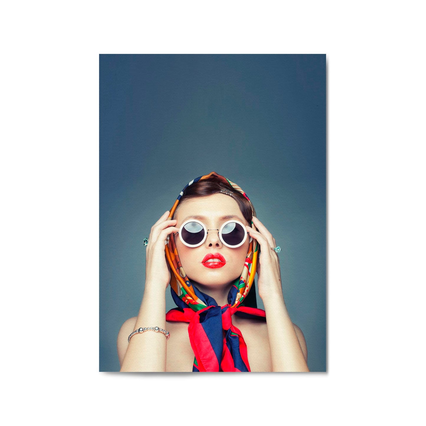Fashion Model Sunglasses Photograph Chic Wall Art - The Affordable Art Company